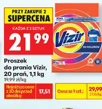Biedronka Proszek do prania Vizir, 20 prań oferta
