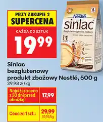 Biedronka Sinlac bezglutenowy produkt zbożowy Nestlé oferta
