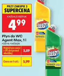 Biedronka Płyn do WC Agent Max, 1 l różne rodzaje oferta