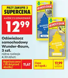 Biedronka Odświeżacz samochodowy Wunder-Baum, 3 szt oferta