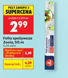 Biedronka Folia spożywcza Zosia, 50 m oferta