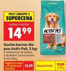 Biedronka Sucha karma dla psa Activ Pet oferta