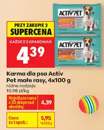 Biedronka Karma dla psa Activ Pet małe rasy oferta