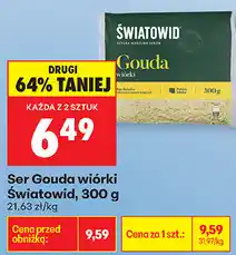 Biedronka Ser Gouda wiórki Światowid oferta