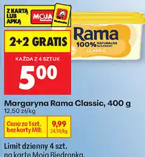 Biedronka Margaryna Rama Classic oferta
