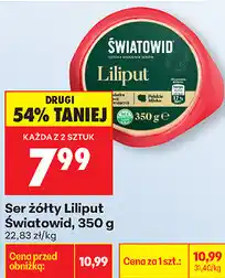 Biedronka Ser żółty Liliput Światowid oferta