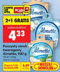 Biedronka Puszysty serek twarogowy Almette oferta