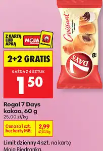 Biedronka Rogal 7 Days kakao oferta