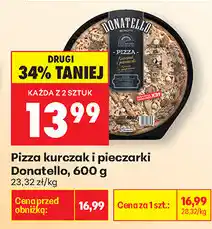 Biedronka Pizza kurczak i pieczarki Donatello oferta