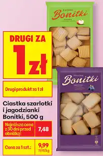 Biedronka Ciastka szarlotki i jagodzianki Bonitki oferta