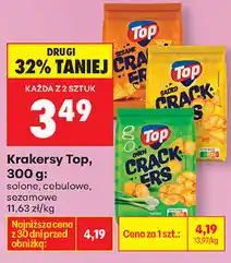 Biedronka Krakersy Top, 300 g (solone, cebulowe, sezamowe) oferta