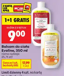 Biedronka Balsam do ciała Eveline oferta