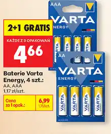 Biedronka Baterie Varta Energy, 4 szt.: AA, AAA oferta