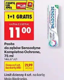 Biedronka Pasta do zębów Sensodyne Kompletna Ochrona oferta
