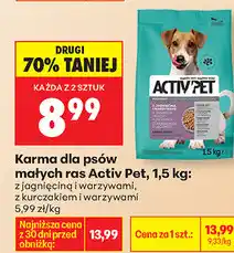 Biedronka Karma dla psów małych ras Activ Pet oferta