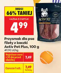 Biedronka Przysmak dla psa filety z kaczki Activ Pet Plus oferta