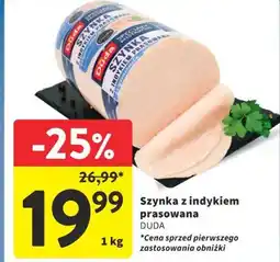 Intermarche Szynka z indykiem prasowana DUDA oferta
