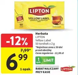 Intermarche Herbata LIPTON Yellow Label oferta