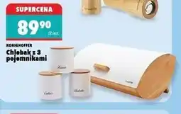 Biedronka Chlebak cosmic 3l + 3 pojemniki stalowe biały Konighoffer oferta