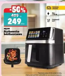 Biedronka Frytkownica beztłuszczowa 1700 w 8.6 l Melink oferta