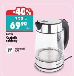 Biedronka Czajnik elektryczny 1.7 l 2200 w Hoffen oferta