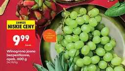 Biedronka Winogrona jasne bezpestkowe oferta