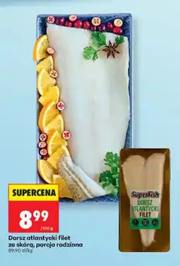 Biedronka Dorsz atlantycki filet ze skórą, porcja rodzinna oferta