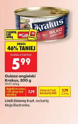 Biedronka Gulasz angielski oferta