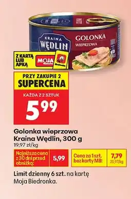 Biedronka Golonka wieprzowa oferta