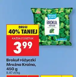 Biedronka Brokuł różyczki mrożony oferta