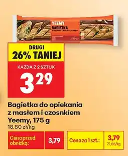 Biedronka Bagietka do opiekania z masłem i czosnkiem oferta