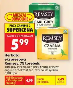 Biedronka Herbata ekspresowa, różne rodzaje oferta