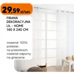 Hipper.pl LILHOME Firana dekoracyjna oferta