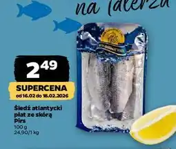 Netto Śledź atlantycki płat ze skórą Pirs oferta
