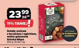 Netto Rolady wołowe z boczkiem i ogórkiem wolno gotowane Sztuka Mięsa Netto oferta