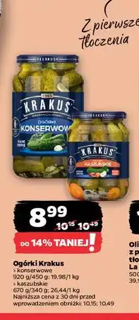 Netto Ogórki Krakus oferta