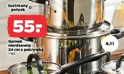 Netto garnek nierdzewny z pokrywką 24cm Florina oferta