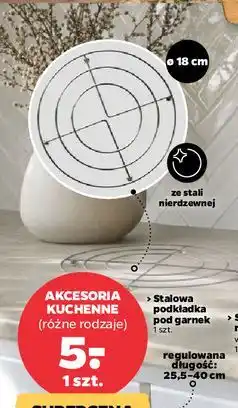 Netto Stalowa podkładka pod garnek oferta