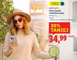 Lidl esmara Sweter damski z dodatkiem wełny oferta