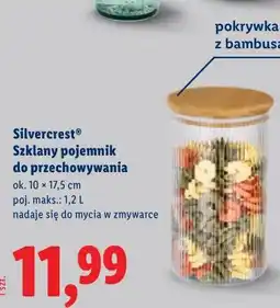 Lidl Silvercrest Szklany pojemnik do przechowywania ok. 10 x 17,5 cm, poj. maks oferta