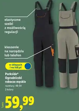Lidl Parkside Ogrodniczki robocze męskie oferta