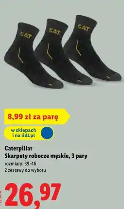 Lidl Caterpillar Skarpety robocze męskie, 3 pary oferta