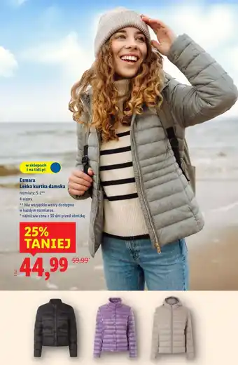 Lidl Esmara Lekka kurtka damska oferta