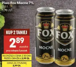 Delikatesy Centrum Piwo Fox Mocne 7% oferta