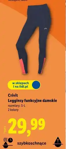 Lidl Crivit Legginsy funkcyjne damskie oferta