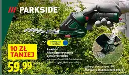 Lidl Parkside Akumulatorowe nożyce do trawy i krzewów oferta