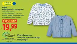 Lidl Lupilu Kurtka pikowana dziecięca oferta