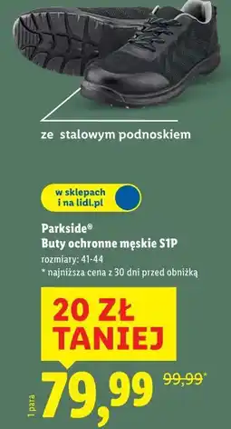 Lidl Parkside Buty ochronne męskie S1P oferta