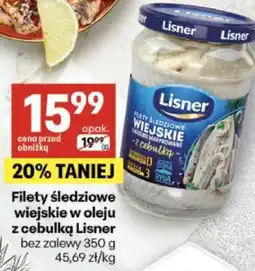 Delikatesy Centrum Filety śledziowe wiejskie w oleju z cebulką Lisner oferta
