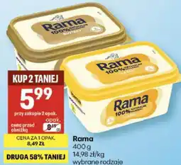 Delikatesy Centrum Rama 400 g wybrane rodzaje oferta